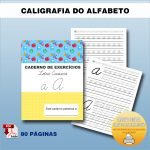 caligrafia do alfabeto letras cursivas