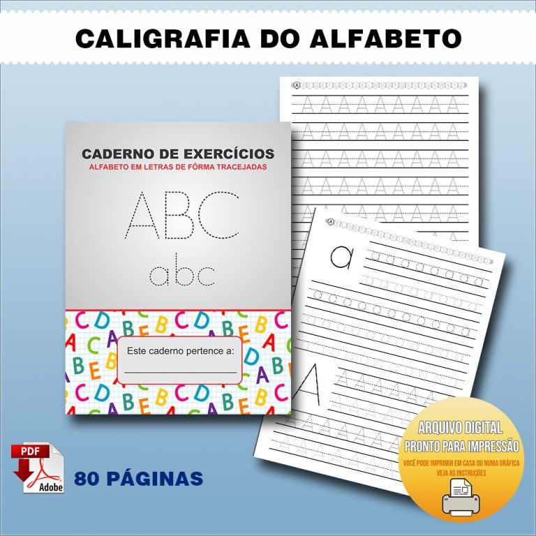 Caligrafia Letras de Fôrma - Imagem 1